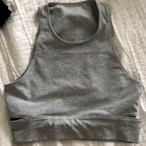 Outdoor Voices Slashback Crop Dove Medium